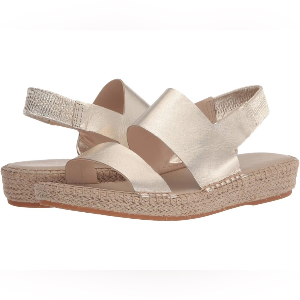 Cole Haan Cloudfeel Espadrille Sandal gold 8.5B
